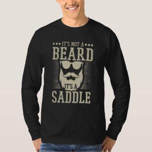 Mennt seinen nicht-bärtigen Saddle-Bart T-Shirt
