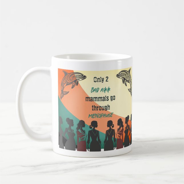 Menopause Coffee Tasse Retro Design (Links)