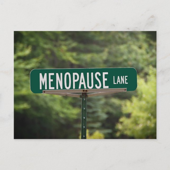 Menopause Lane Postkarte (Vorderseite)