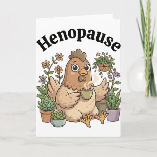Menopause Lustig Henopause Florales Kaffee Karte
