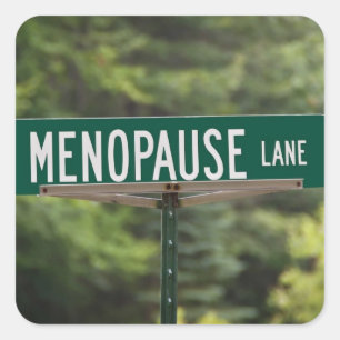 Menopause - reife Frauen - Frauen Quadratischer Aufkleber