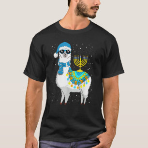 Menora Chanukka Lama Süßes Alpaka Chanukka T-Shirt