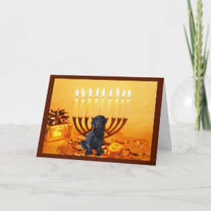 Menorah Carte Chanukah Retriever Labrador