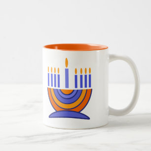 Menorah Design Hanukkah Geschenk Tasse