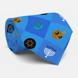 Menorah dreidels star krawatte