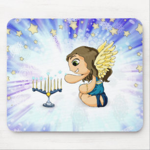 Menorah Engel Mousepad