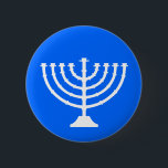 Menorah Feiertags-Knopf Button<br><div class="desc">Feiertags-Knopf Chanukkas Menorah</div>