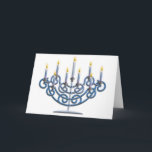 Menorah Feiertagskarte<br><div class="desc">Jüdisches menorah</div>