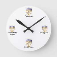 Menorah Festtage Wall Uhr