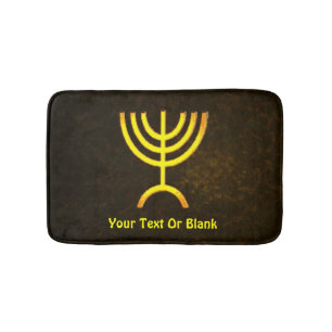 Menorah Flame Badematte