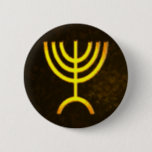 Menorah Flame Button<br><div class="desc">Eine digitale Darstellung der jüdischen siebenverzweigten Menorah (Hebräisch: מְ נ וֹ רָ ‎). Die siebenverzweigte Menorah, die im tragbaren Set von Moses in der Wildnis und später im Tempel in Jerusalem verwendet wird, ist seit der Antike ein Symbol des Judentums und das Emblem des modernen Staat Israel. Der Kohanim zündete...</div>