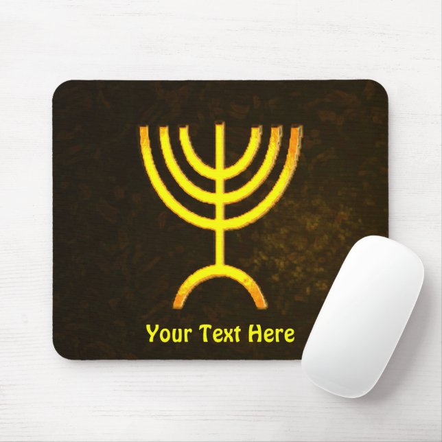 Menorah Flame Mousepad (Mit Mouse)