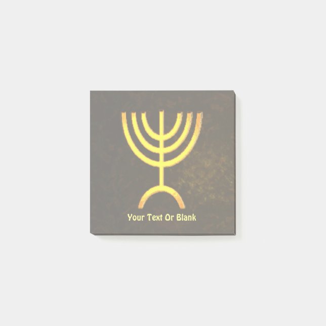 Menorah Flame Post-it Klebezettel (Vorderseite)