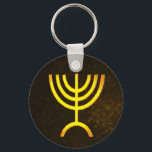 Menorah Flame Schlüsselanhänger<br><div class="desc">Eine braune und goldene digitale Darstellung der jüdischen siebenverzweigten Menorah (Hebräisch: מְ נ וֹ רָ ). Die siebenverzweigte Menorah, die im tragbaren Set von Moses in der Wildnis und später im Tempel in Jerusalem verwendet wird, ist seit der Antike ein Symbol des Judentums und das Emblem des modernen Staat Israel....</div>