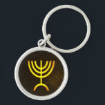 Menorah Flame Schlüsselanhänger<br><div class="desc">Eine digitale Darstellung der jüdischen siebenverzweigten Menorah (Hebräisch: מְ נ וֹ רָ ‎). Die siebenverzweigte Menorah, die im tragbaren Set von Moses in der Wildnis und später im Tempel in Jerusalem verwendet wird, ist seit der Antike ein Symbol des Judentums und das Emblem des modernen Staat Israel. Der Kohanim zündete...</div>
