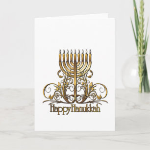 Menorah Hanukkah Grueting Feiertagskarte