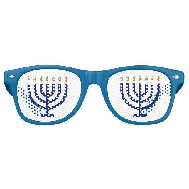 Menorah Hanukkah Party Partybrille (Vorderseite)