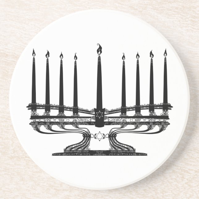 Menorah I Untersetzer (Vorne)