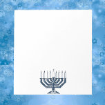 Menorah Notizblock<br><div class="desc">Menorah für Hannukah</div>