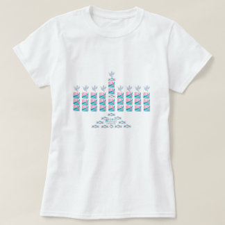 MENORAH-Rosa u. aquamarin! T-Shirt