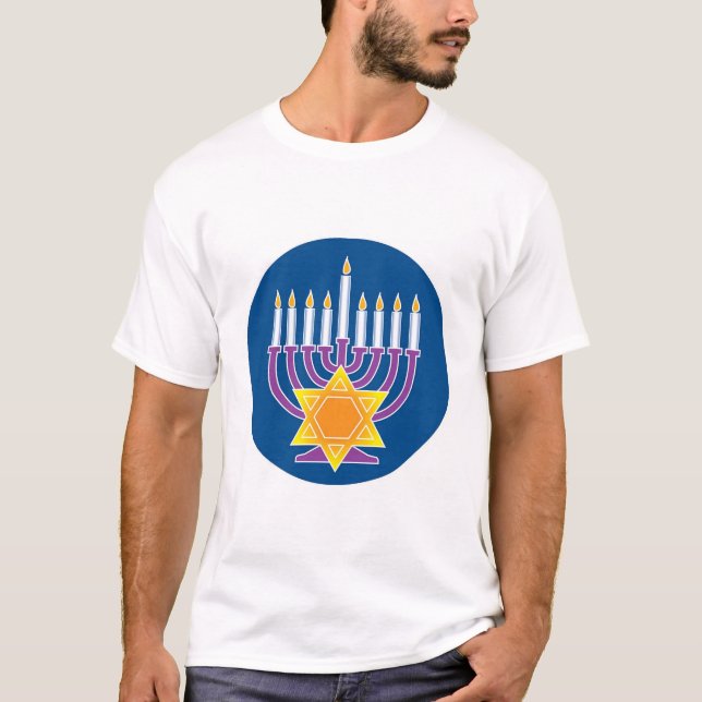 Menorah T-Shirt (Vorderseite)