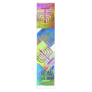 Menorah Tabellenläufer Kurzer Tischläufer