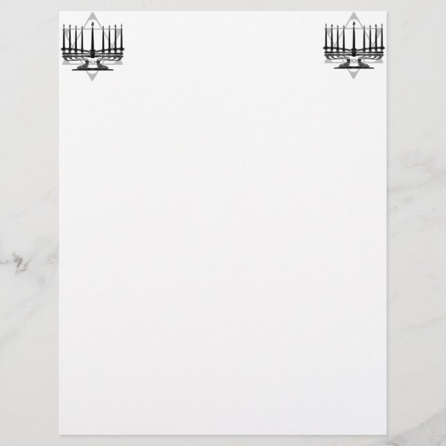 Menorah und Stern (Vorderseite)