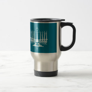 Menorah und Stern IV Reisebecher