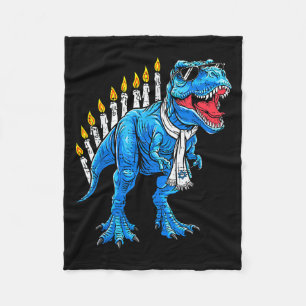 Menorasaurus Chanukka T Rex Dinosaur Dino Hanukka Fleecedecke