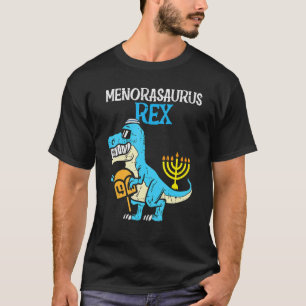 Menorasaurus Rex Jew Dino Trex Kleinkind Boys Hanu T-Shirt