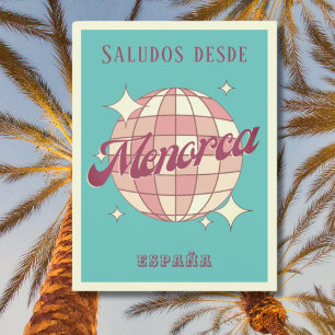 Menorca balearische Insel Spanien Retro-Postkarte Postkarte