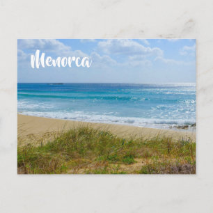 Menorca Beach and Dunes Foto Postkarte
