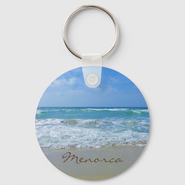 Menorca Beach Souvenir Schlüsselanhänger (Vorderseite)
