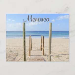 Menorca Boardwalk to the Beach Carte postale