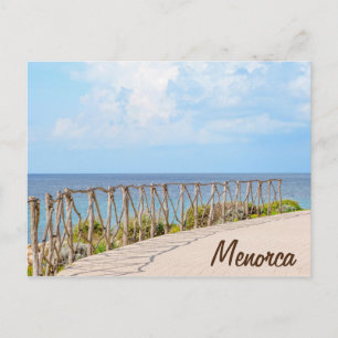 Menorca Carte postale traditionnelle en bois