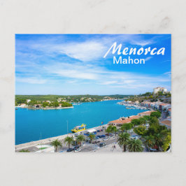 Menorca Hafen von Mahon Postkarte