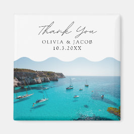 Menorca Spanien Gastgeschenk Hochzeit Vielen Dank Magnet