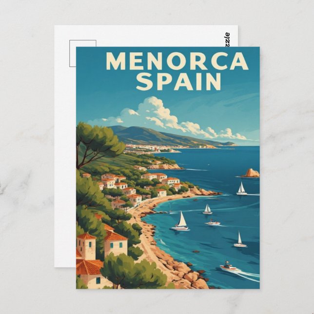 Menorca Spanien Postkarte (Vorne/Hinten)