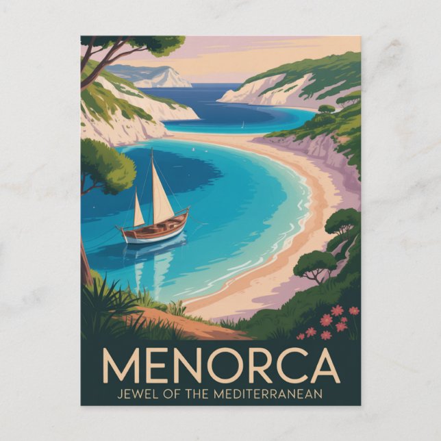 Menorca Spanien Postkarte (Vorderseite)