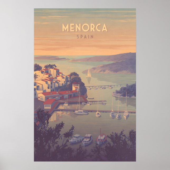 Menorca Spanien Reiseplakat Poster (Vorne)