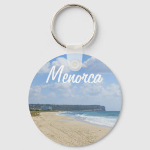 Menorca Strand von Son Bou Souvenir Schlüsselanhänger