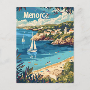 Menorca Vintage Postkarte