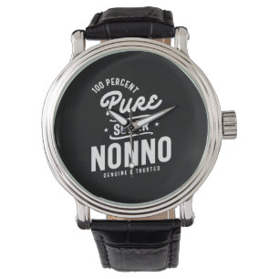 Mens 100% Pure Super Nonno Geschenk Armbanduhr