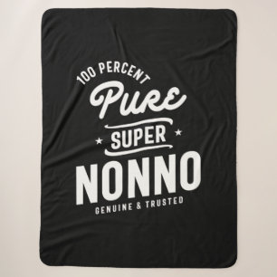 Mens 100% Pure Super Nonno Geschenk Sherpadecke