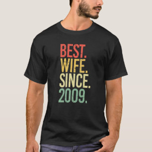 Mens 13. Hochzeitstag Beste Ehefrau seit 2009 T-Shirt