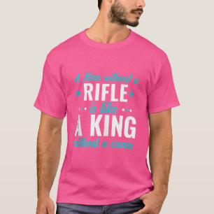 Mens 2. Änderung Rifjagd ein Mann ohne R T-Shirt