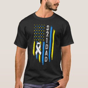Mens 321 Vater Chromosom World Down Syndrom Awaren T-Shirt