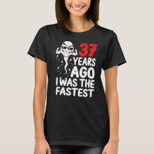 Mens 37. Geburtstagskleid vor 37 Jahren war ich da T-Shirt