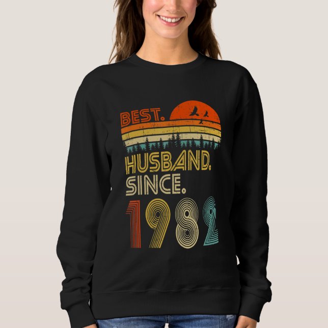 Mens 40th Wedding Anniversary  Best Husband Since  Sweatshirt (Vorderseite)