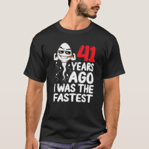 Mens 41. Geburtstagskleid vor 41 Jahren war ich da T-Shirt
